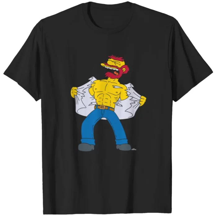 The Simpsons T-shirts - Groundskeeper Willie Tears Off Edition - Image 1