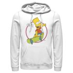 Bart Simpson Skateboarding Graphic Hoodie