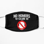 The Simpson Face Masks - No Homers Club - Bullet Club (white) Flat Mask